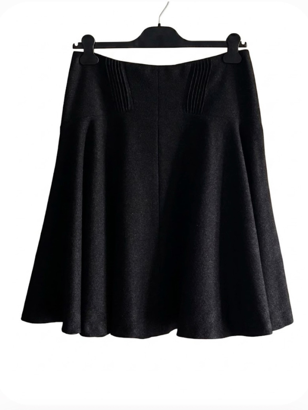 Classic Dark Grey Flared Women's Skirt